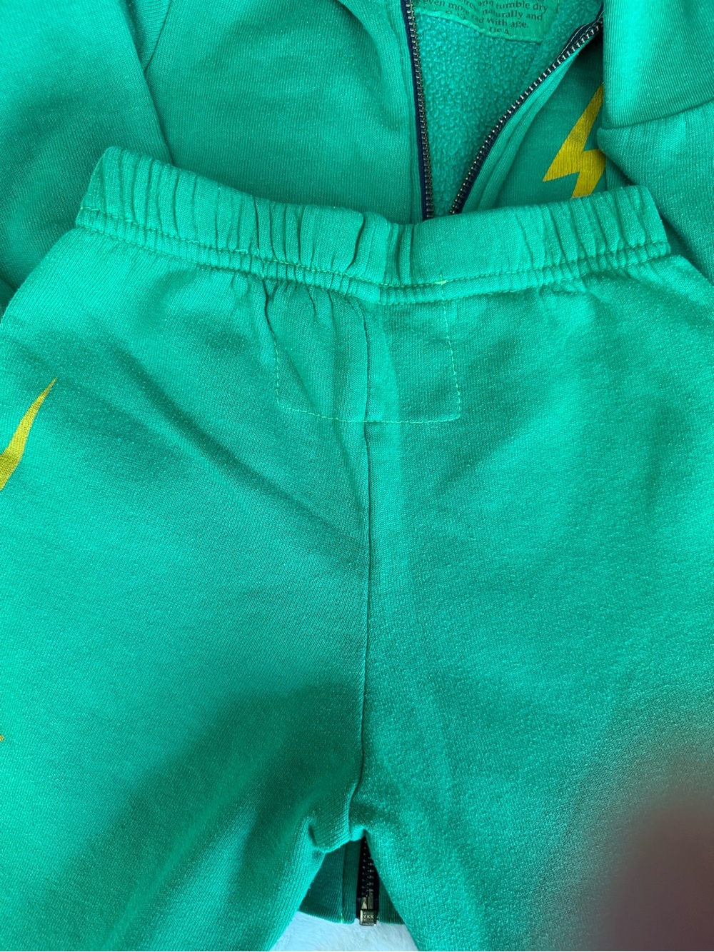 Aviator Nation Kids Kelly Green Bolt Sweatsuit - Picture 4 of 7